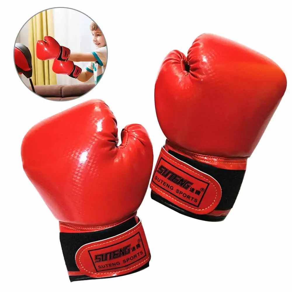 Недорогие Боксерские перчатки для детей 2-8 лет развлечения Муай Тай боевые