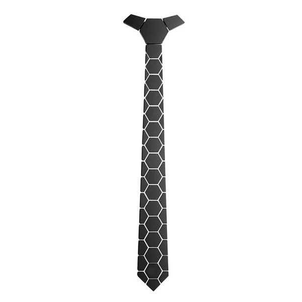 Matte Black 4 цвета зеркальный акриловый мужской тонкий синий галстук-бабочка глянцевый шестигранный клетчатый блестящий красный галстук Шелковый для свадебной вечеринки бизнес подарок - Цвет: Matte Black