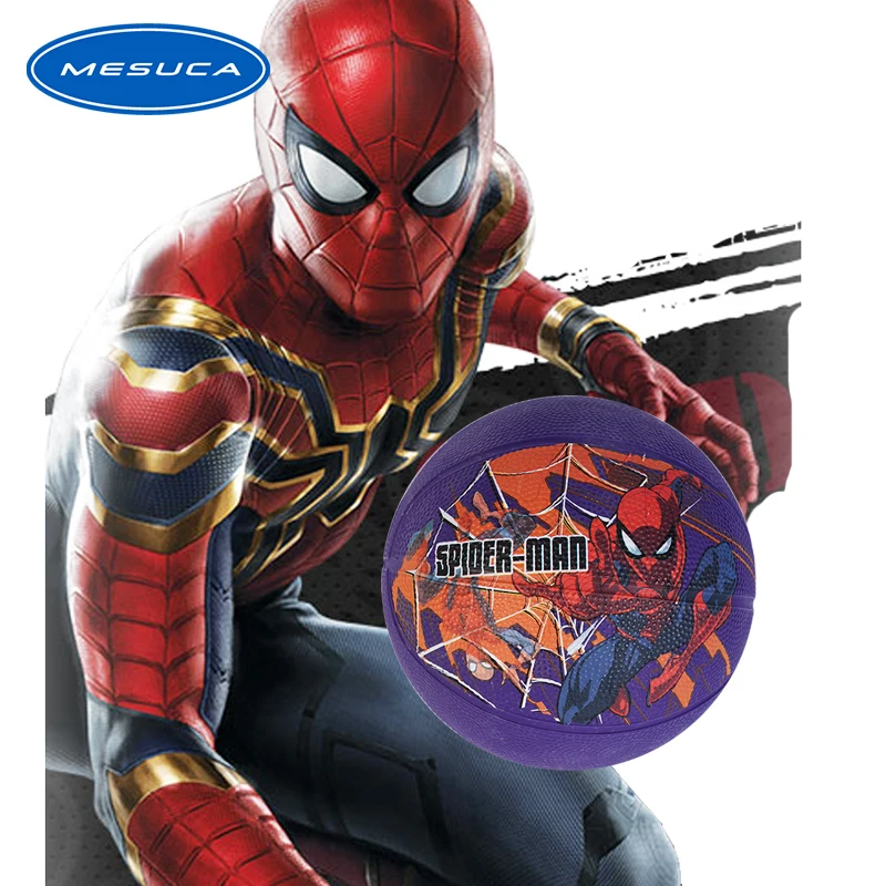 Mini Basketball Size 1# Spider Man Rubber Purple High Bounce for kids | Спорт и развлечения