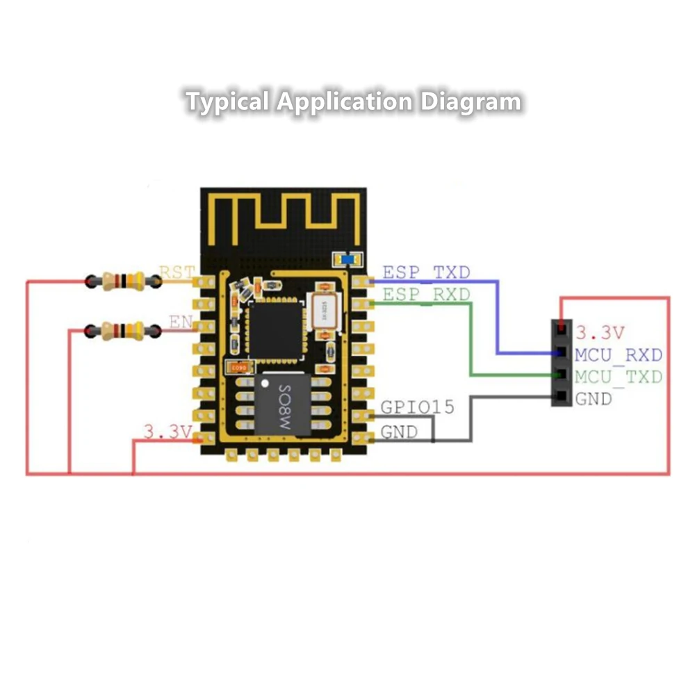 ESP-12F Ai-Thinker 2 4 GHz Wi-Fi модуль ESP8266EX чип/серийный до WiFi/беспроводной сквозной/AIoT