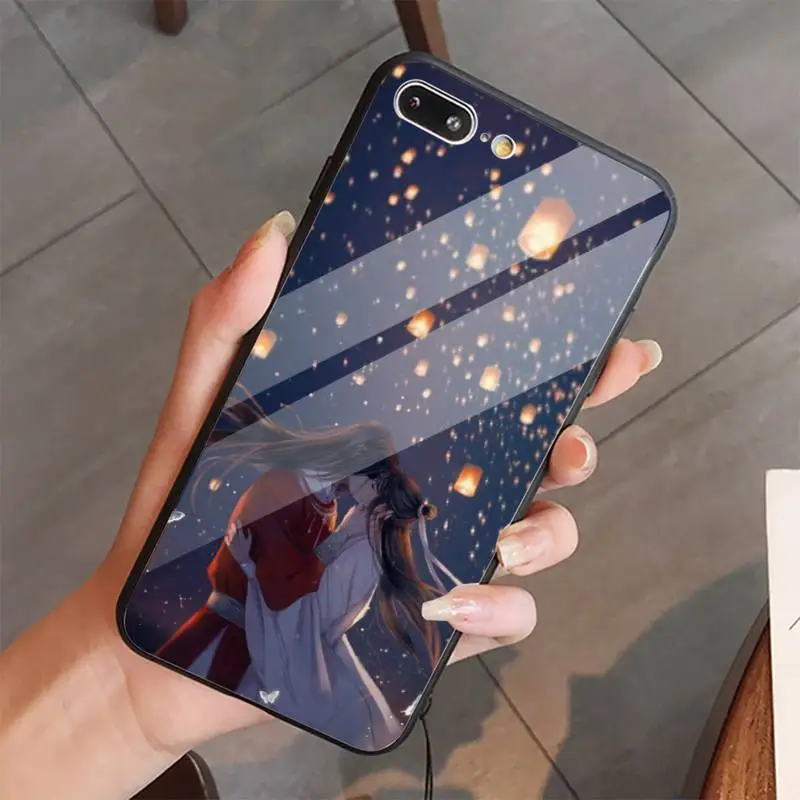 

Tian Guan Ci Fu Chinese anime high quality Phone Case shell Tempered glass For iphone 5C 6 6S 7 8 plus X XS XR 11 PRO MAX