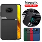 Чехол poco x3 nfc, магнитный автомобильный держатель, матовый Силиконовый чехол для Xiaomi poco x3 pocophone x3 x 3 3x pocox3 NFC, противоударный чехол Coqu