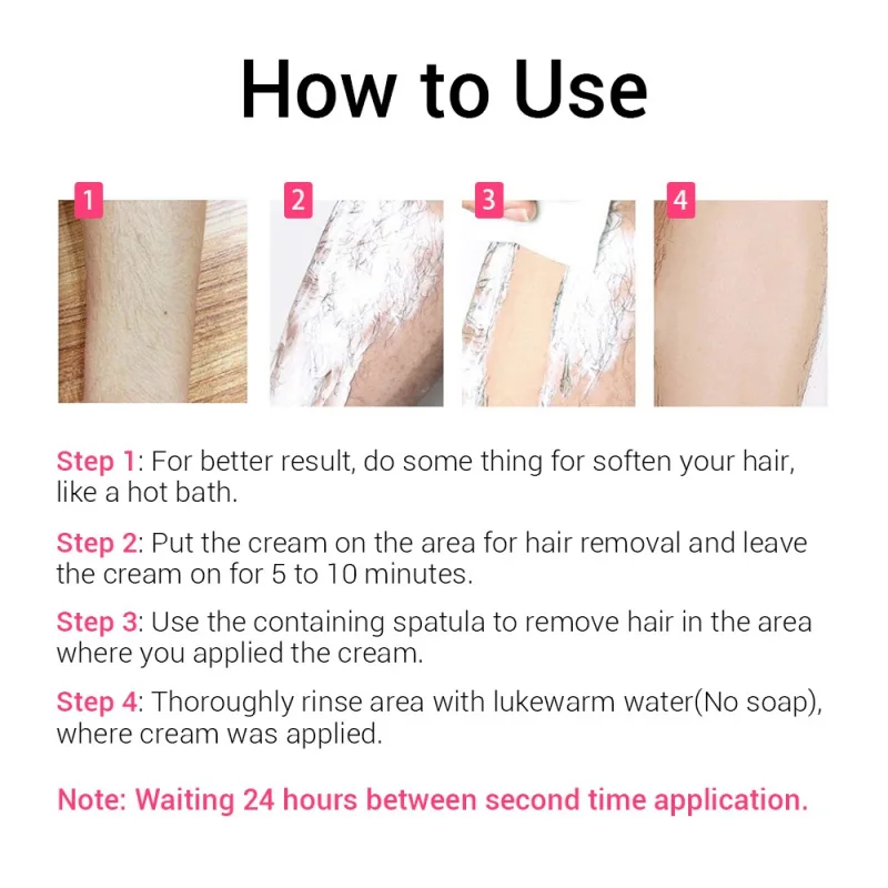 

Hair Removal Cream Painless & Effective Body Depilatory Crea