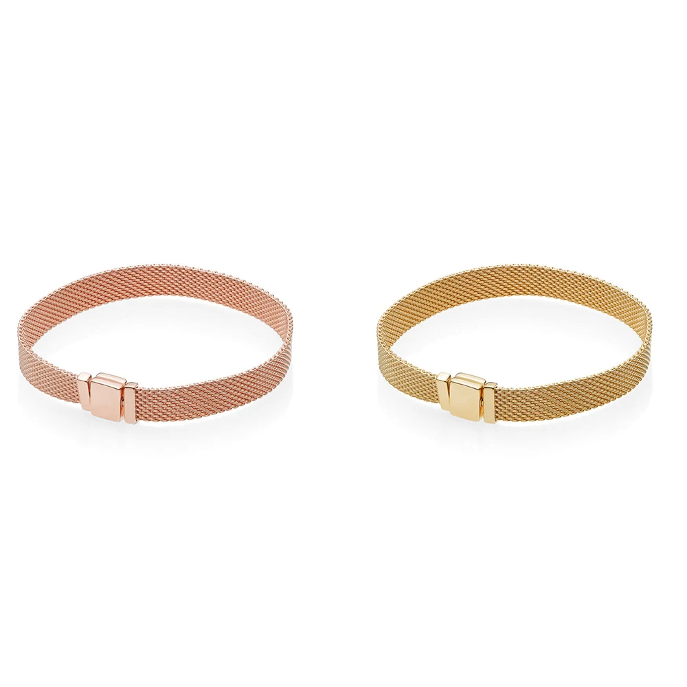 

3 Color 925 Silver Broadband Sub-fishing NetReflexions Series Bracelet For Charms Beads & Pendants For Women Jewelry