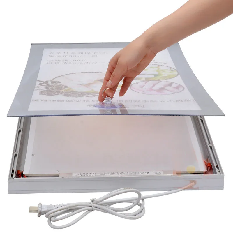 A2 односторонний магнитный Алюминиевый светодиодный лайтбокс Светодиодная
