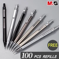 mg metal mechanical pencil 0 5mm0 7mm lead refill student writing stationery automatic pencils office school supplies