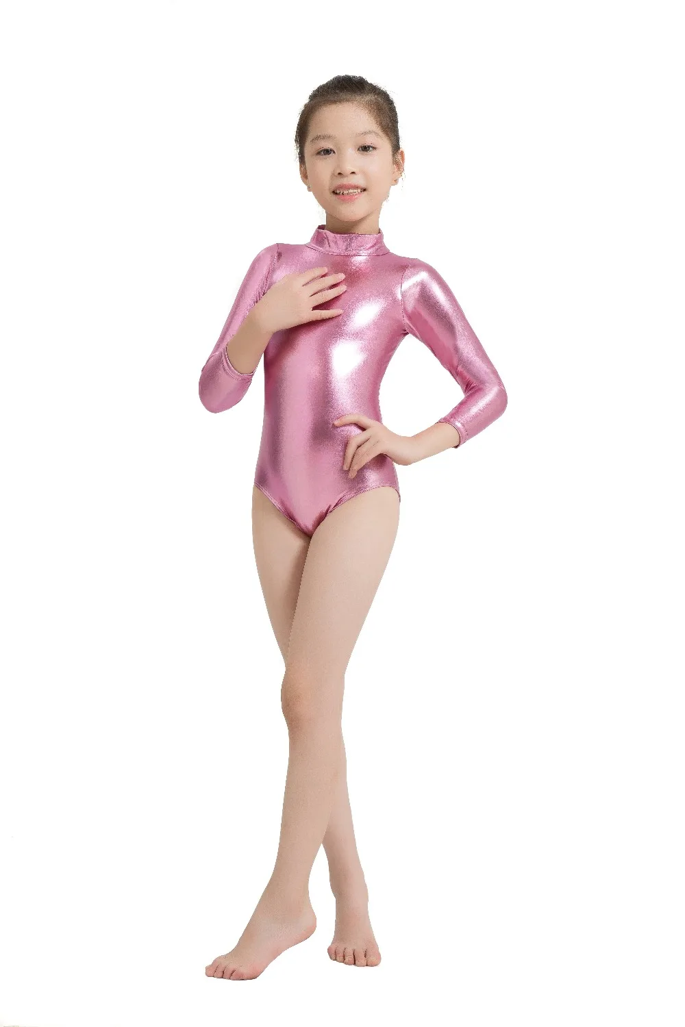 Speerise Детский комплект Топ с длинными рукавами купальник для балета танцев