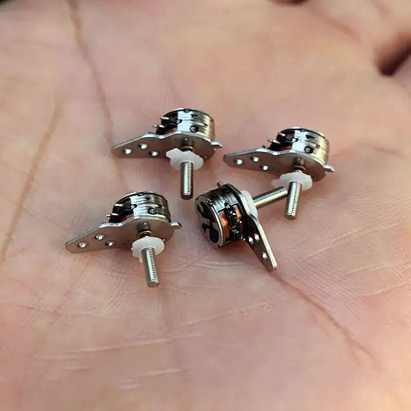 

5PCS Nidec Micro 7MM Stepper Motor Electric 2 phase 4 wire 31 ohm step stepping With miniture Screw DIY Camera Focus