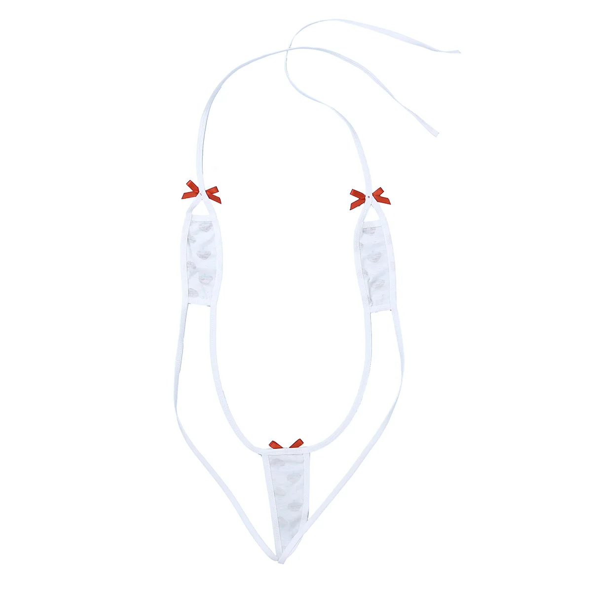 Женское нижнее белье милый клубничный дизайн бретель через шею мини микро бикини