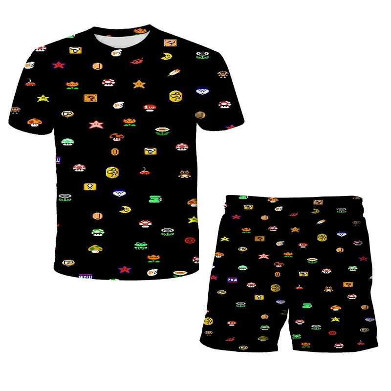 

Summer Kids Clothes 3d Print Suits Toddler Girls Sets Top+shorts 2pcs Sets Sports Suit Casual Baby Sets Boys Clothes 2021