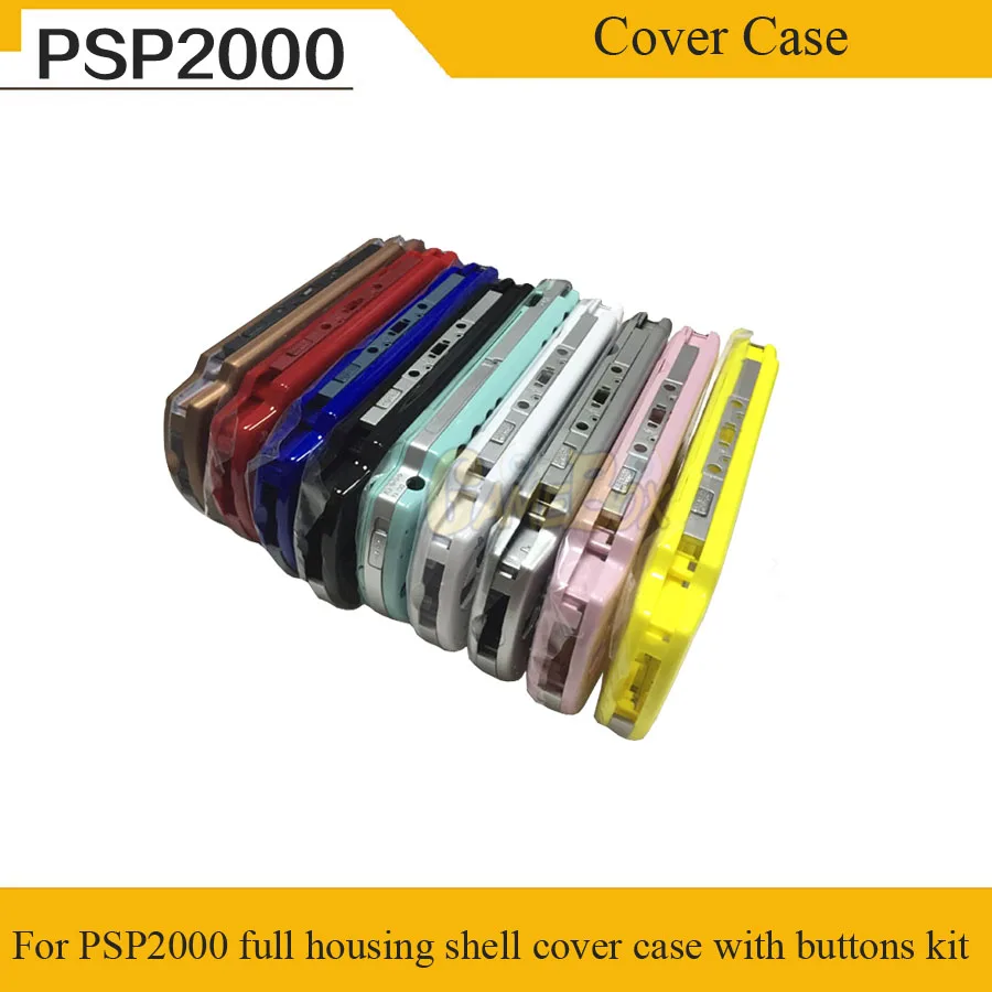 9 цветов полный комплект корпуса оболочки для PSP 2000 oem корпус чехол с кнопками