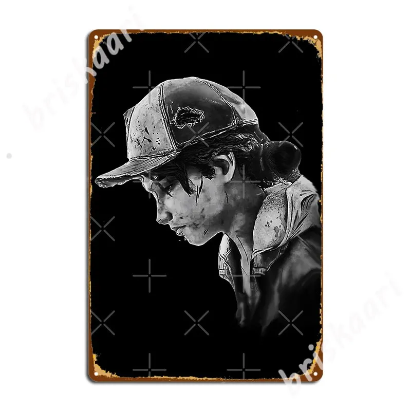 

The Walking Dead Game Clementine Metal Signs Cinema Wall Plaque Wall Mural Classic Tin sign Posters