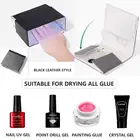 36 Вт Складная кожаная плетеная ткань Сушилка для ногтей лампа для ногтей УФ-гель точечной фиксацией для ногтей УФ светодиодный сушилка светильник сушильная машина Nail Art Инструмент