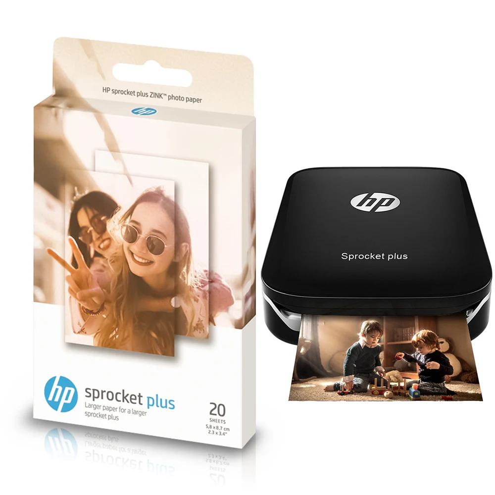 Absoonic 2 Box ZINK фотобумага с липкой поддержкой совместима HP Sprocket Plus фотопринтер 3x3 4 Inch