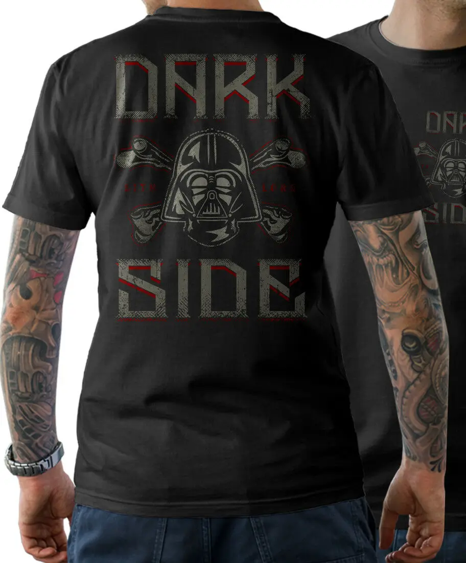 

T-Shirt-fun helmet skull print men's summer cotton short sleeves