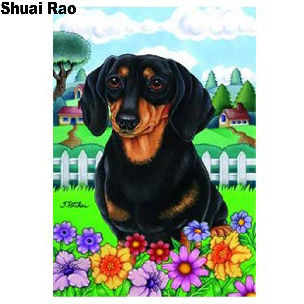 5d Бриллиантовая мозаичная фигурка животного цветы алмазная живопись полная