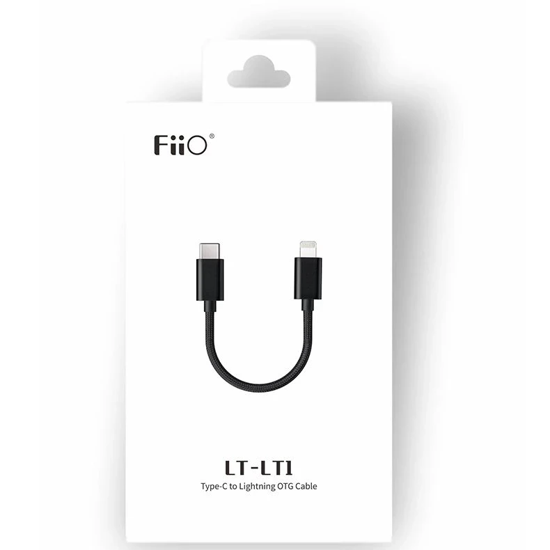 Кабель для передачи данных FiiO LT-LT1 Lightning на Type-C OTG устройств iOS подключение USB DAC AMP