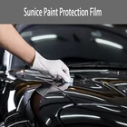 Прозрачная защитная пленка SUNICE 30x150 см, самовосстанавливающаяся виниловая защитная пленка из ТПУ PPF для автомобильных светильников, 3 слоя