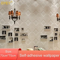 self adhesive 3d brick wall stickers living waterproof foam room bedroom diy adhesive wallpaper art 70700 7cm home wall decals