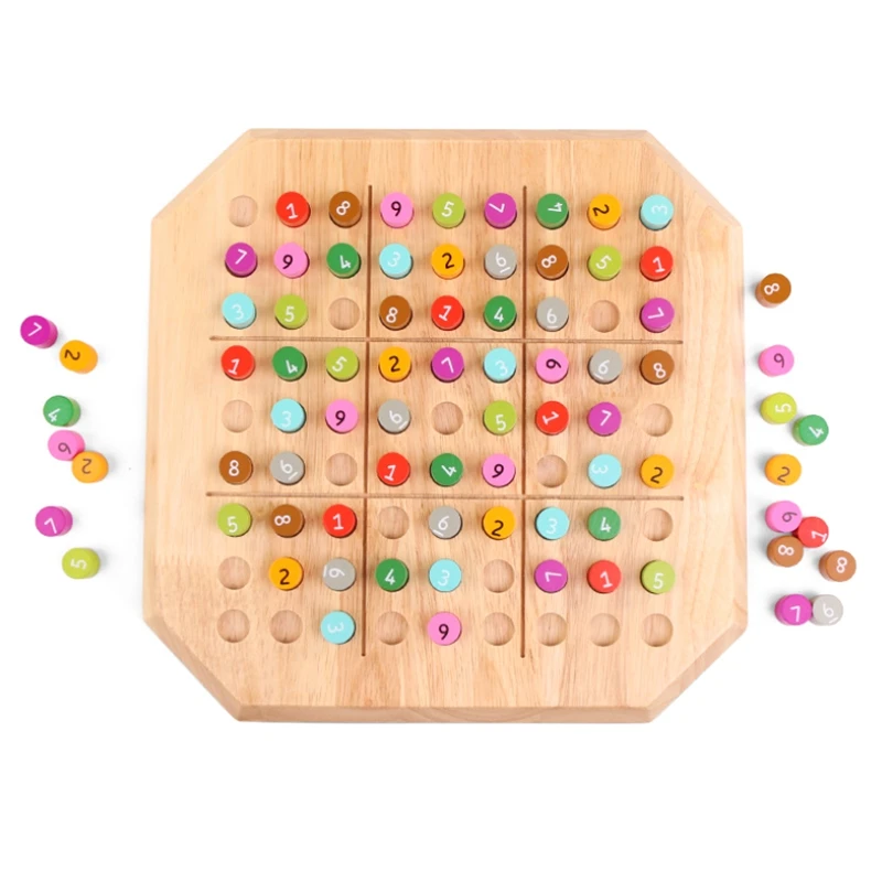 

Деревянная игра Sudoku шахматы качественная деревянная головоломка Развивающие игрушки для детей развитие интеллекта