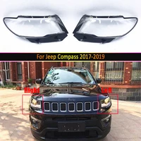 car headlight lens for jeep compass 2017 2018 2019 headlamp cover replacement head lamp auto shell