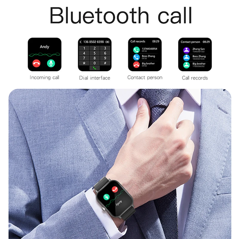 Смарт часы унисекс 1 54 дюйма Bluetooth пульсометр|Смарт-часы| |