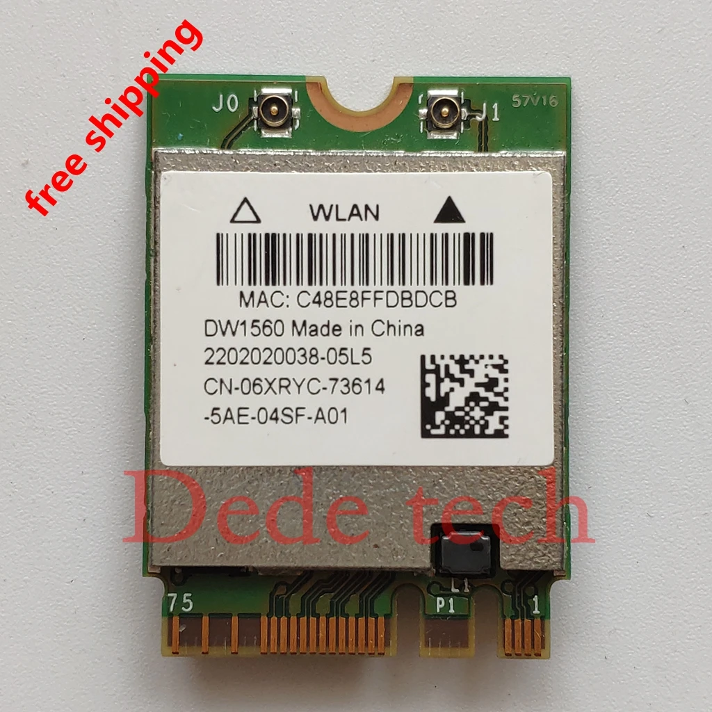 Карта беспроводного адаптера для Hackintoshl DW1560 BCM94352Z NGFF M.2 WiFi WLAN Bluetooth 4 0 802.11ac 867 Мбит/с