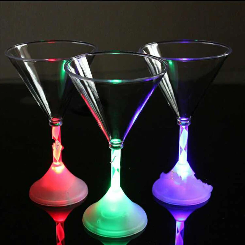 Cocktail Cup Led мигающая красное вино изменяющая цвет чашка свет бар KTV бокалы для коктейля стекло - Цвет: Cocktail Cup