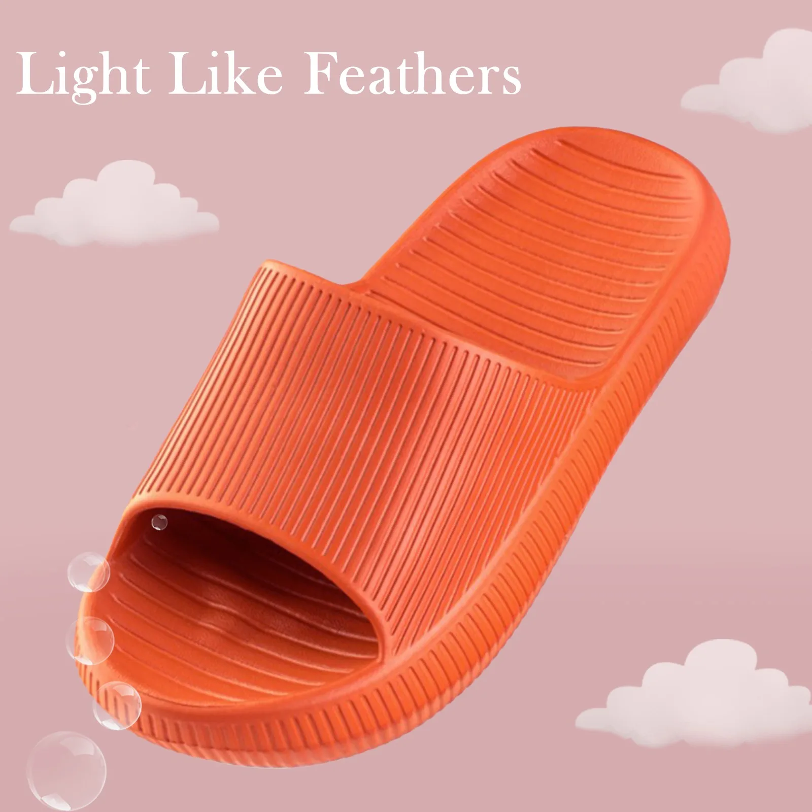 

2021 New Slippers Women Summer Flip Flops Indoor House Couples Home Bathroom Non-slip Soft Tide To Wear Slippers Flat Shoes