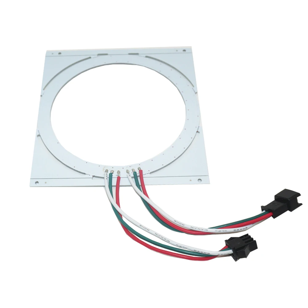 Светодиодная Пиксельная лампа ws2812b SMD5050 5 в постоянного тока 16/24/35/45 светодиодов