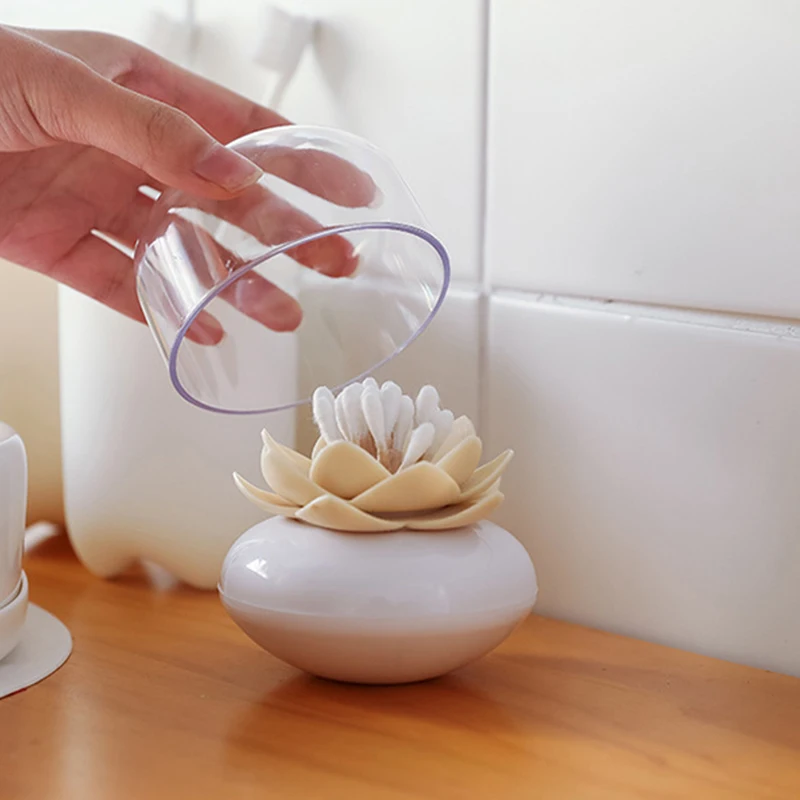 Креативная и изысканная коробка для зубочисток в форме лотоса с крышкой хранения