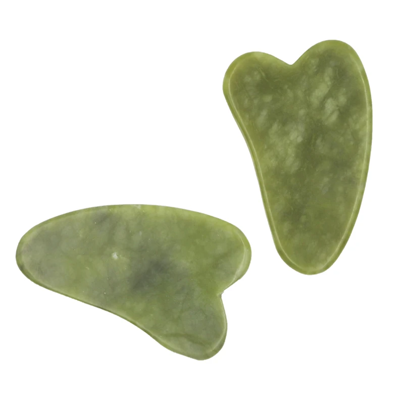 

Facial Massage Roller Plate Guasha Board Double Heads Slimming Face Lifting Massager Natural Jade Stone Eye Neck Thin Care Tool