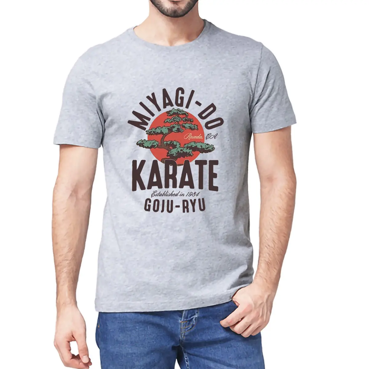

Unisex Cotton Vintage Miyagi Do Inspired Karate Cobra Kai Summer Men's Short Sleeve Novelty T-Shirt Japanese Kung Fu Women Tee