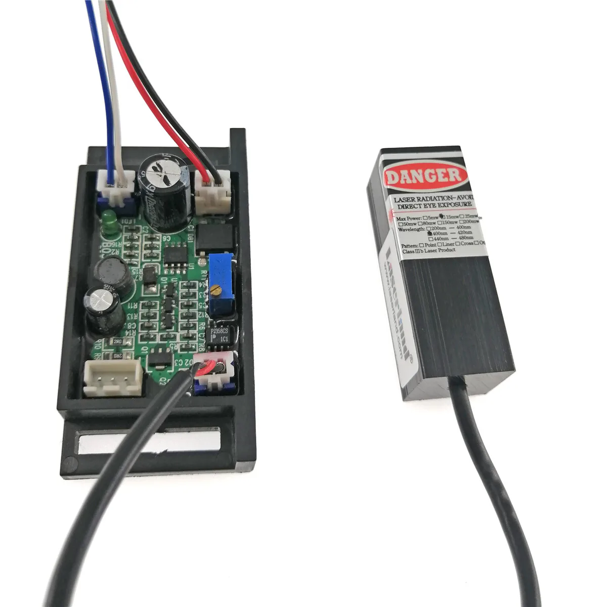 Сценическое освещение Показать 10 мВт синий/фиолетовый 405нм лазерный диодный