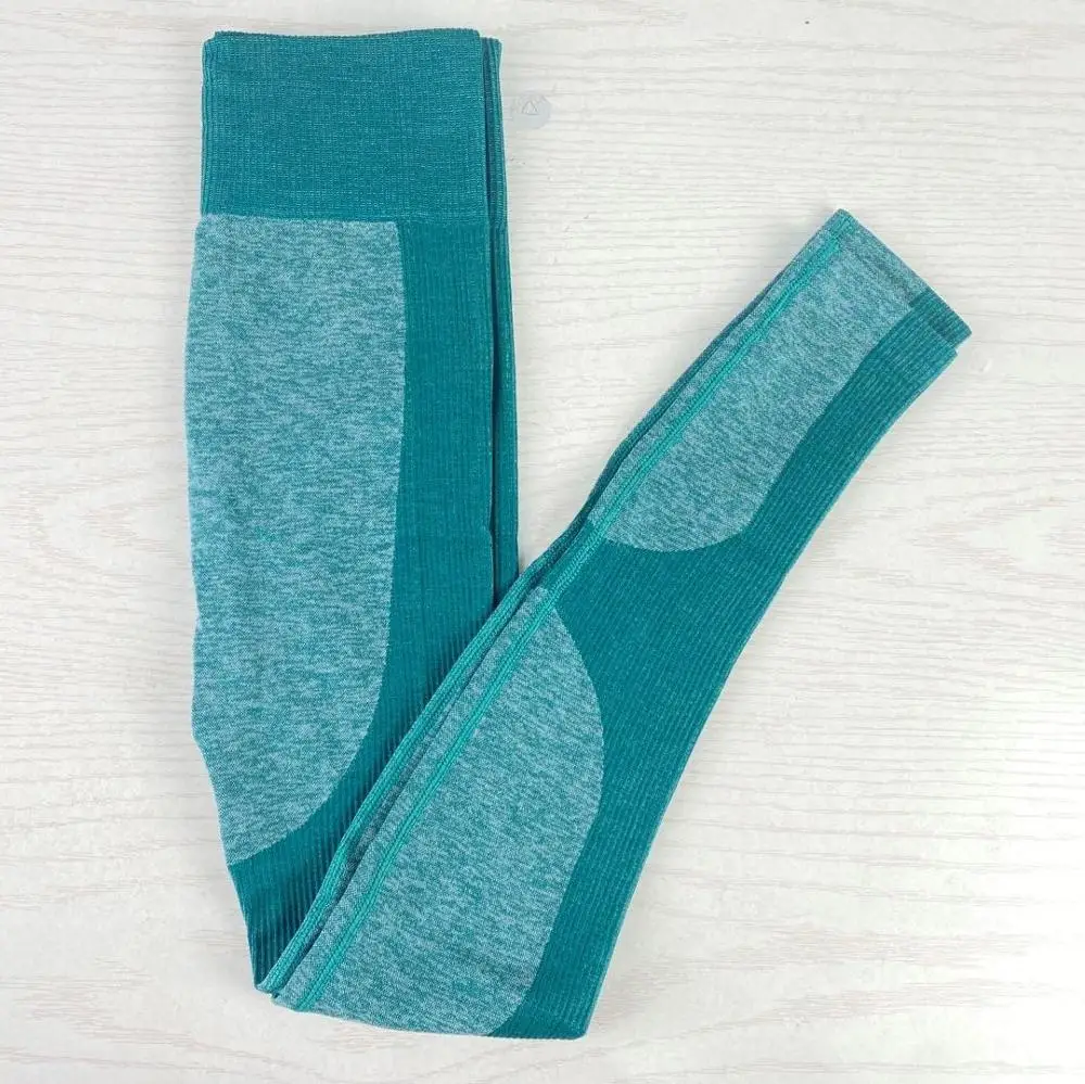 Штаны для йоги с завышенной талией бесшовные леггинсы тренажерного зала женские