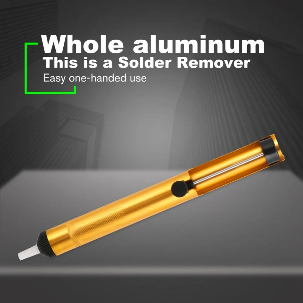 

Aluminum Metal Desoldering Pump Suction Tin Gun Soldering Sucker Pen Removal Vacuum Soldering Iron Desolder Hand Welding Tools