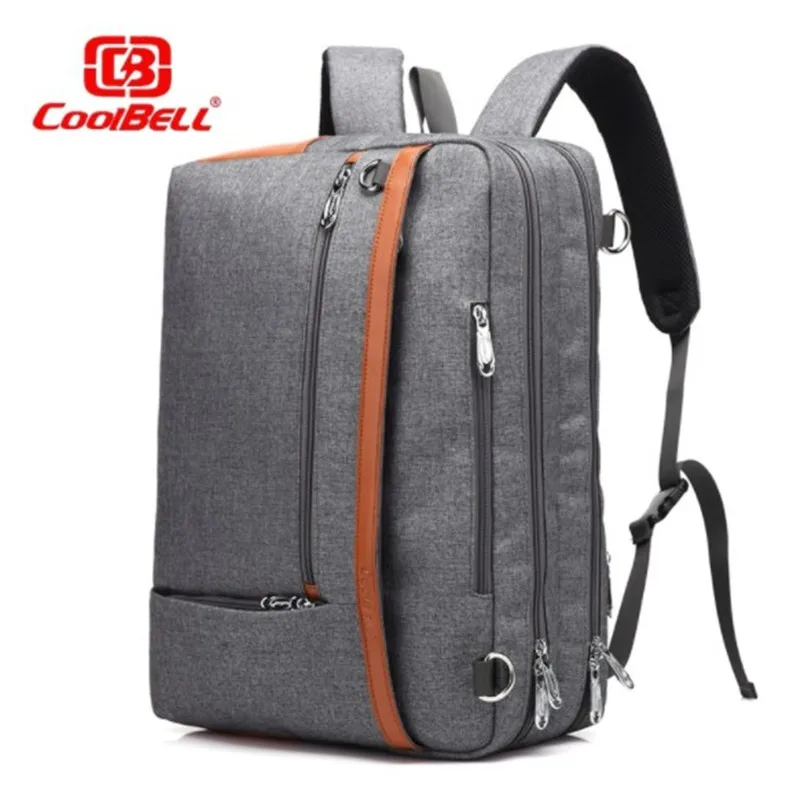

CoolBELL Male Backpack Shoulder Messenger Bag 17.3 Inch Laptop nylon Backpack Student Backpack Business Travel Backpack Male