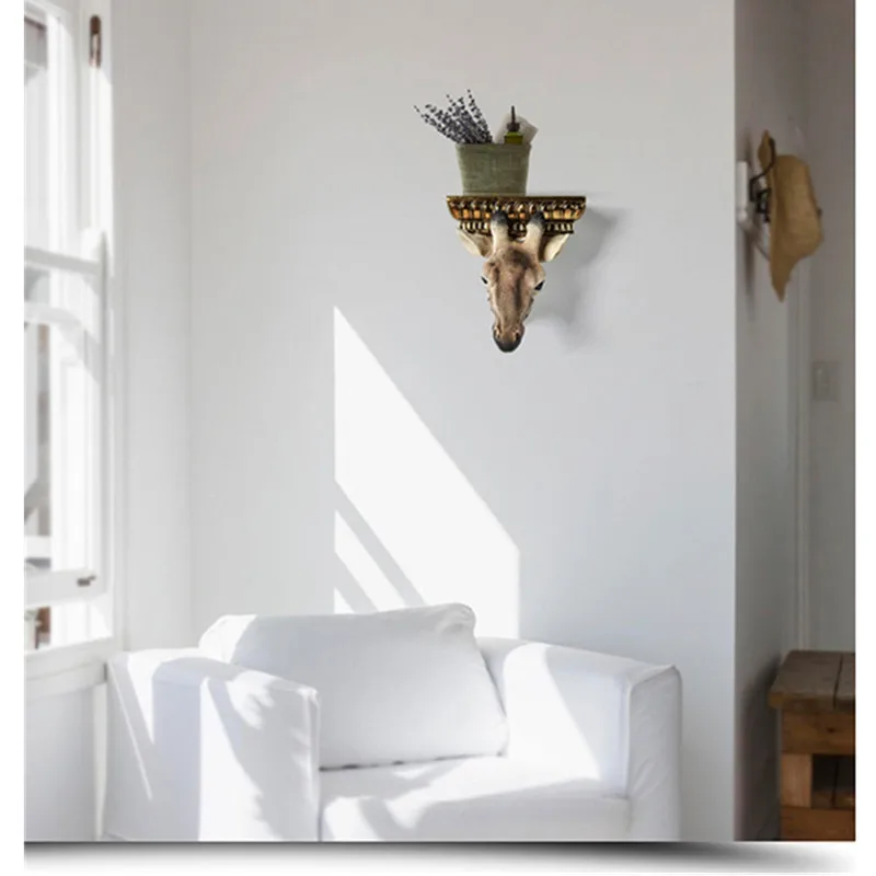 Американский Ретро домашних животных украшения Смола Жираф винный шкаф