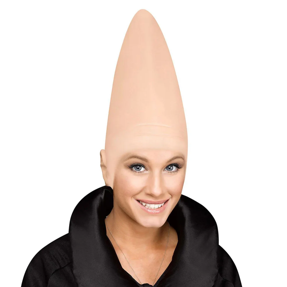

Coneheads Alien Latex Cap Mask Cosplay Egg Head Conical Masks Helmet Halloween Carnival Party Props
