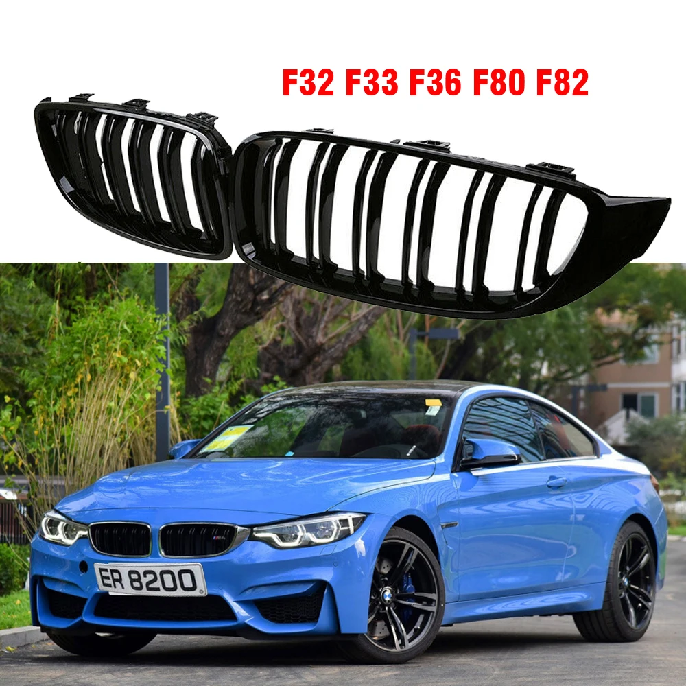 Черная передняя ножевая решетка планка M3 гриль для BMW F32 F33 F36 F80 F82 2013 2018 седан купе