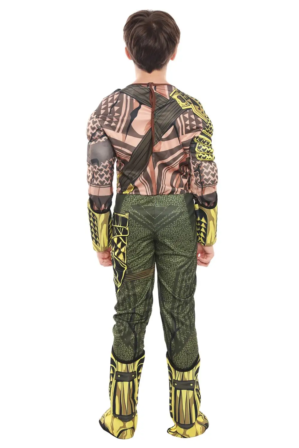 Делюкс Детский Мышечный Правосудие Аквамен Хеллоуин Костюм Мальчик Рассвет DC