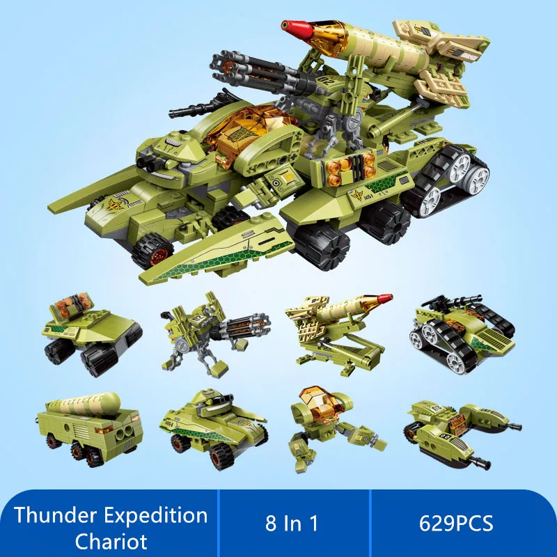 629 шт. армейские строительные блоки антирадары совместимые с ракетами детские