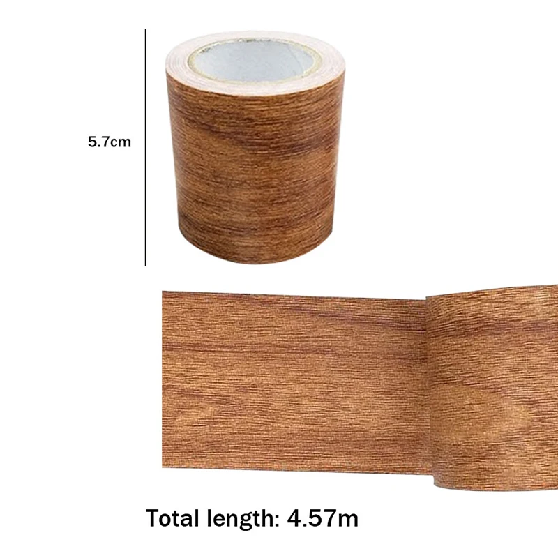

Realistic Woodgrain Repair Tape Patch Wood Textured Furniture Adhesive Tape Strong Stickiness Waterproof HFD889