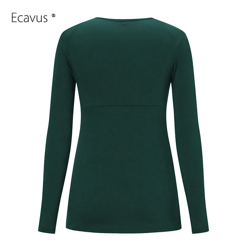 Топ для беременных Одежда грудного вскармливания плиссированный топ с длинным