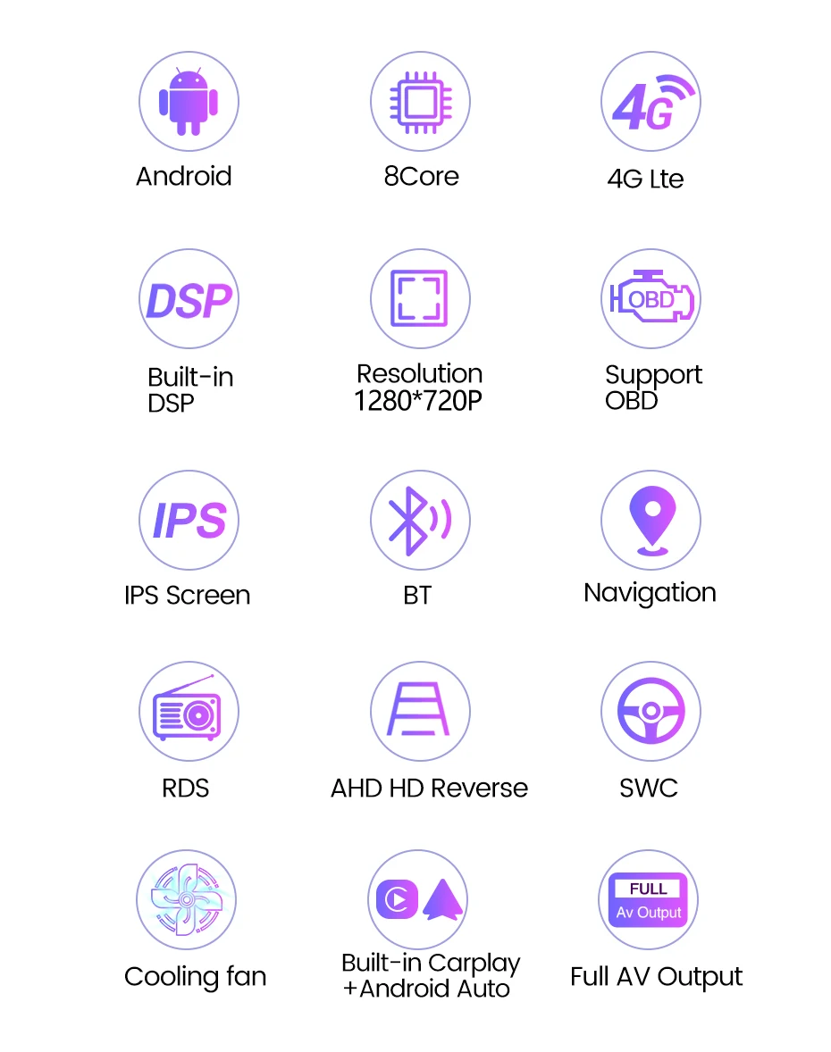 Navifly Android 11 Автомобильный GPS Авторадио 1280*720 для Lexus RX330 RX350 RX400H 2003-2009 IPS DSP 6 ГБ + 128 Гб