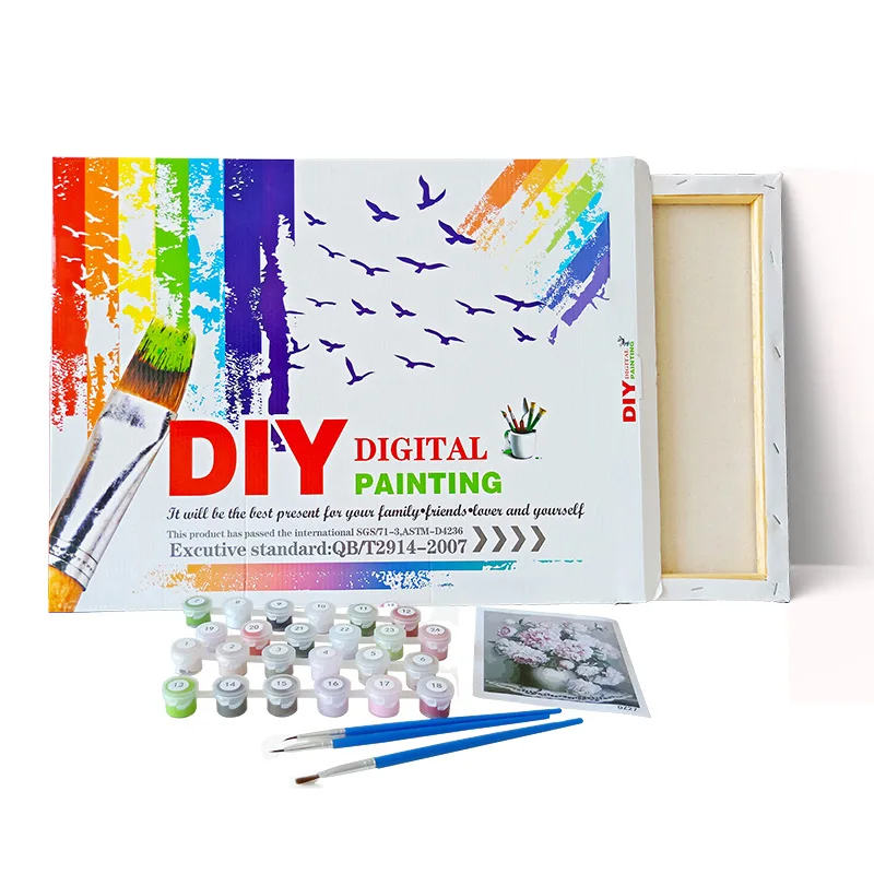 Набор для рисования по номерам единорог собака животные взрослые Раскрашивание