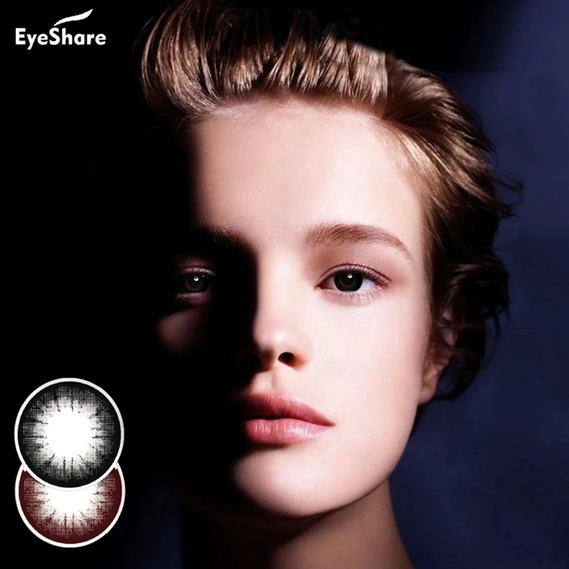 1 пара черных/шоколадных цветных линз для глаз линзы макияжа контактные