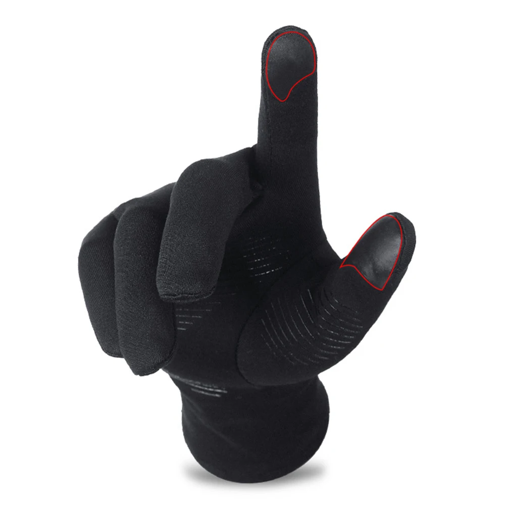 Зимние перчатки унисекс противоскользящие спортивные мягкие с сенсорным