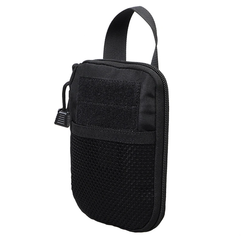 Black 1000D нейлон Тактические Молл EDC аксессуар Сумка Спорт на открытом воздухе Пеший Туризм утилита Шестерни сумка Охота поясная - Цвет: Black