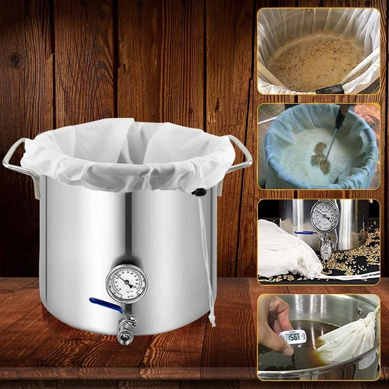 4 упаковки мешков для пивоварения-многоразовый сетчатый мешок фруктового сидера